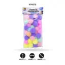 POMPONES DE ALGODÓN COLORES PASTEL 38MM X36 UNDS [PAC5897]