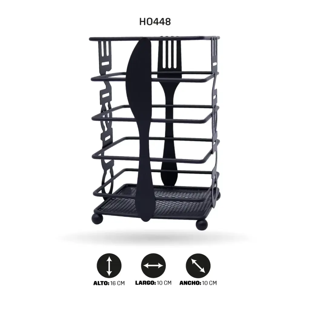 PORTA CUBIERTOS CUADRADO [PAC6473]