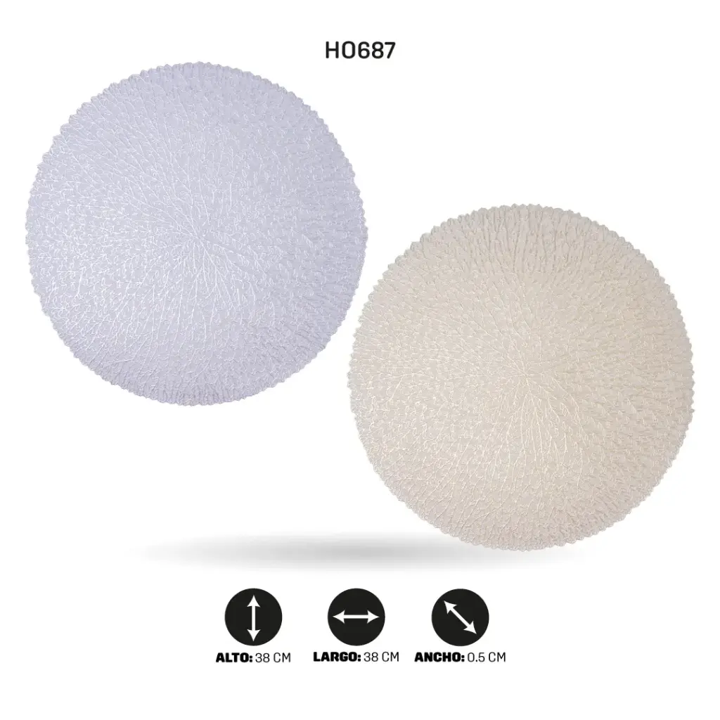 INDIVIDUAL REDONDO 38CM (DISPLAY X12) [PAC6589]