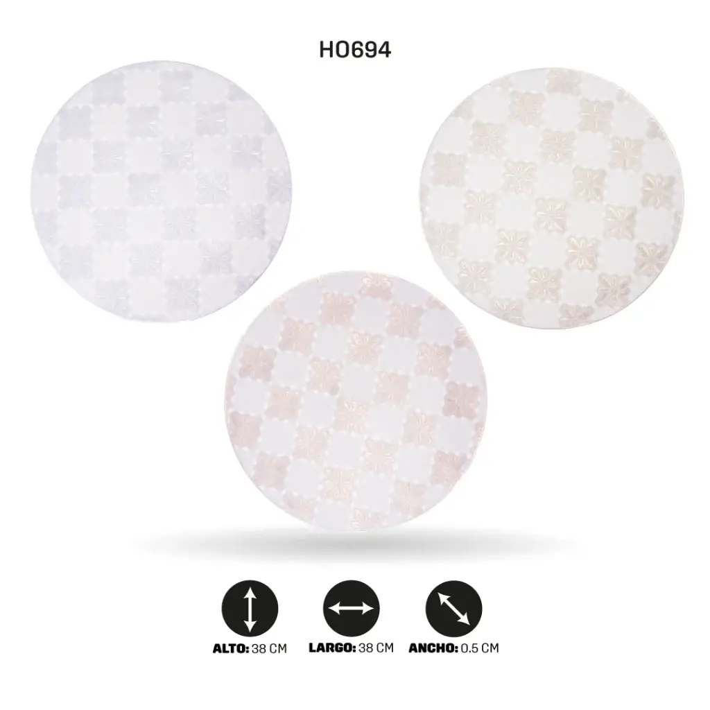 INDIVIDUAL REDONDO 38CM (DISPLAY X12) [PAC6596]