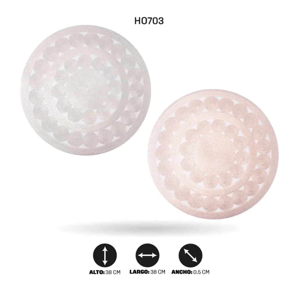 INDIVIDUAL REDONDO 38CM (DISPLAY X12) [PAC6597]