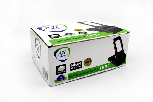[OF1891] PERFORADORA AH ROYAL INDUSTRIAL PÁRA 100 HOJAS 2 HUECOS [PAC90641-1891]