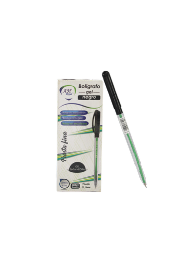 [PA2056] BOLIGRAFO AH ROYAL LINEA SEMI GEL 0.7 REDONDO NEGRO [PAC2056]