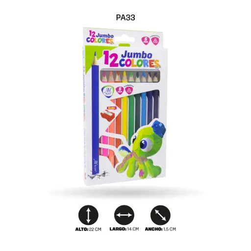 [PA33] COLOR AH ROYAL JUMBO X12 PUNTA 5MM [PAC2502-33]