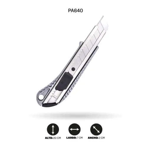 [PA640] BISTURI AH ROYAL METALICO INDUSTRIAL EN BLISTER [PAC3284-640][90058]