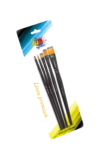 [PI1009] PINCEL AH ROYAL LINEA PREMIUM NEGRO X5 SURTIDO [PAC90354-1009]