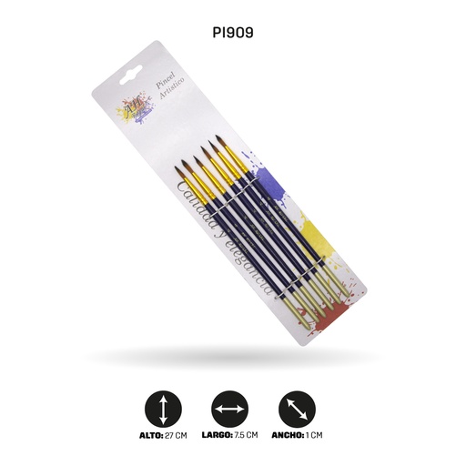 [PI909] PINCEL AH ROYAL REDONDO N°4 X6 [PAC20065-909]