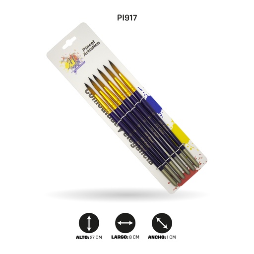 [PI917] PINCEL AH ROYAL REDONDO N°12 X6 [PAC20073-917]