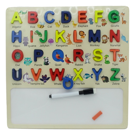 [JU10321] TABLERO LETRAS MAYUSCULAS ENCAJABLES X 26 PIEZAS [1970-126]