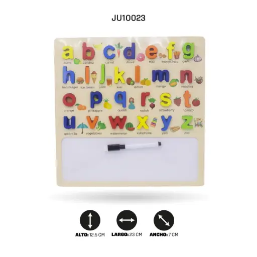 [JU10323] 27 LETRAS MINÚSCULAS DEL BLOC DE DIBUJO IMPRESO MAS TABLERO[1970-128]