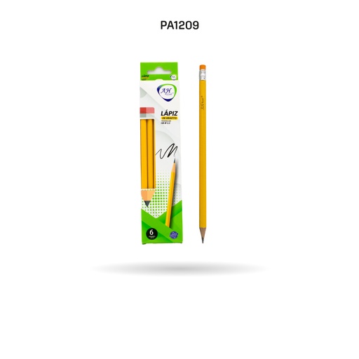 [PA1209] LAPIZ AHROYAL AMARILLO MADERA #2.HB X 6 UND [PAC3179-1209]