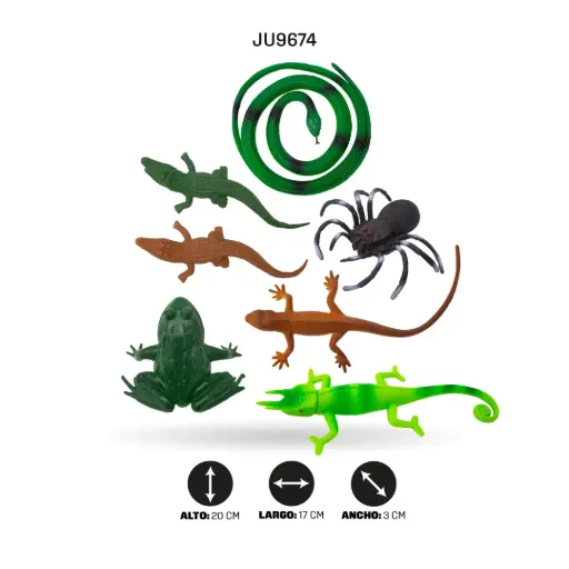 [JU9674] SET DE ANIMALES REPTILES [FY-063S]