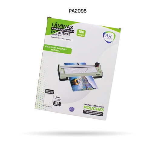 [PA2095] LAMINA PARA PLASTIFICAR EN CALIENTE 100 PCS [PAC4330] 3891026 125 MICRAS [c]