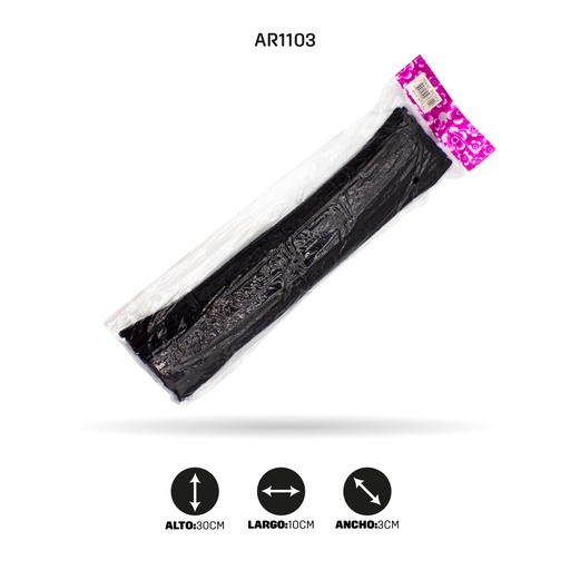 [AR1103] CHELINES FELPA NEGRO x100UND [PAC3614]