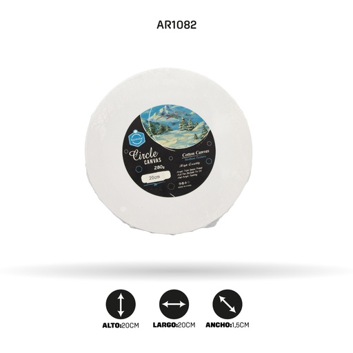 [AR1082] LIENZO REDONDO HK-20cm [PAC4354]