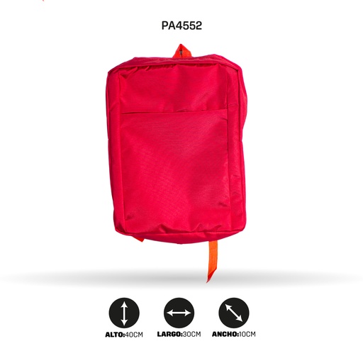 [PA4552] MALETIN  EJECUTIVO NACIONAL ROJO (TELA HTR)