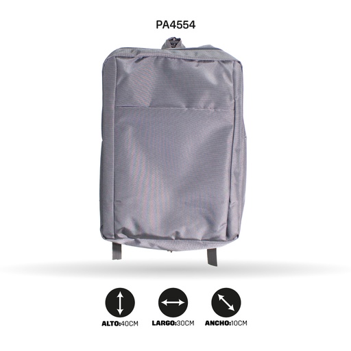 [PA4554] MALETIN  EJECUTIVO NACIONAL GRIS (TELA HTR)