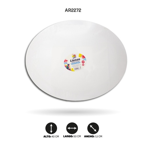 [AR2272] LIENZO OVALADO  40x50CM [PAC4837-2272]