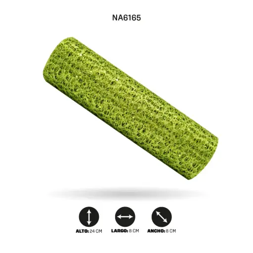 [NA6165] MALLA 24cm x 5y VERDE LIMA BRILLANTE [PAC5094]