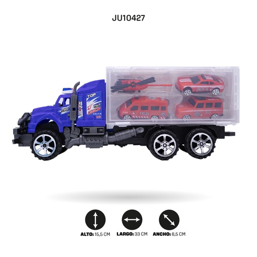 [JU10427] JUEGO DE CAMIÓN CONTENEDOR FRICTION POWERL [9010-15C]