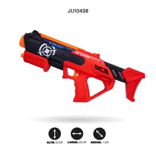 [JU10438] ARMA DE JUGUETE DE DARDOS BLANDOS [9001A-4]