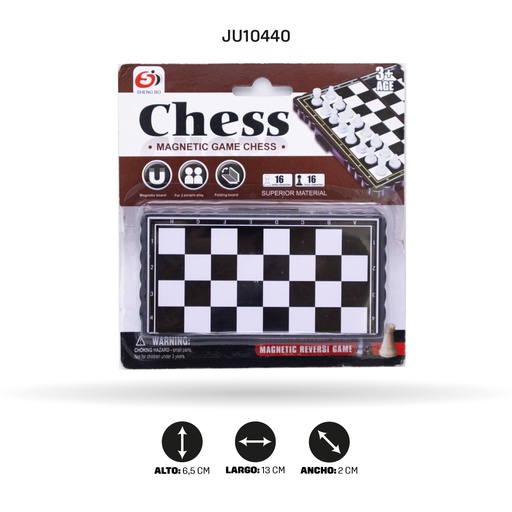[JU10440] MINI AJEDREZ MAGNÉTICO [S1102-1]