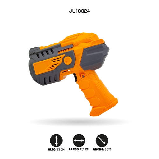 [JU10824] PISTOLA DE BURBUJAS Y VENTILADOR QUE FUNCIONA A BATERÍA [JT719]