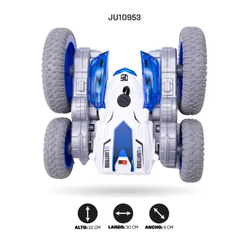[JU10953] Carro Acrobático RC Stunt - Vehículo Piruetas Control Remoto USB JU10953