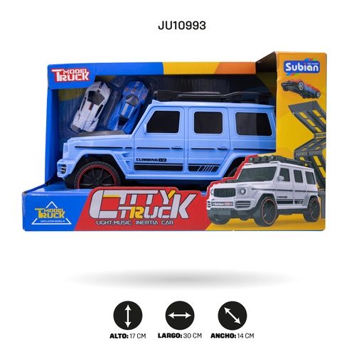 [JU10993] LARGE G TRACK EJECTOR CAR (BLUE) [S977-121]