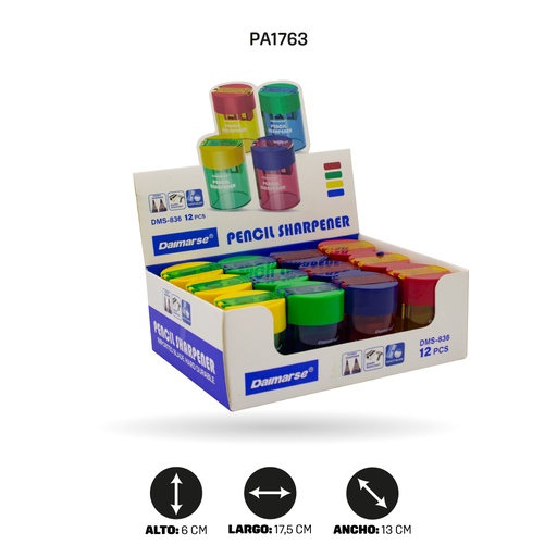 [PA1763] SACAPUNTAS DOBLE DMS-836 [PAC4878]