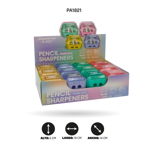 [PA1821] SACAPUNTA DOBLE CUADRADO X24 UNDDMS-182 [PAC4867]