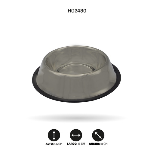 [CA2480] COMEDERO PARA MASCOTAS 18CM [PAC5332]