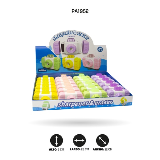 [PA1952] SACAPUNTA CAMARA 3 EN 1 DISPLAY X24 ZD-0028 [PAC5467]