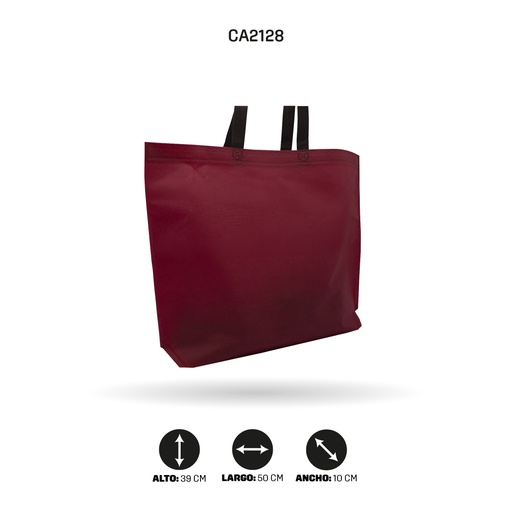 [CA2128] BOLSA CAMBRE CON AGARRADERA 39x50x10CM [PAC5164]