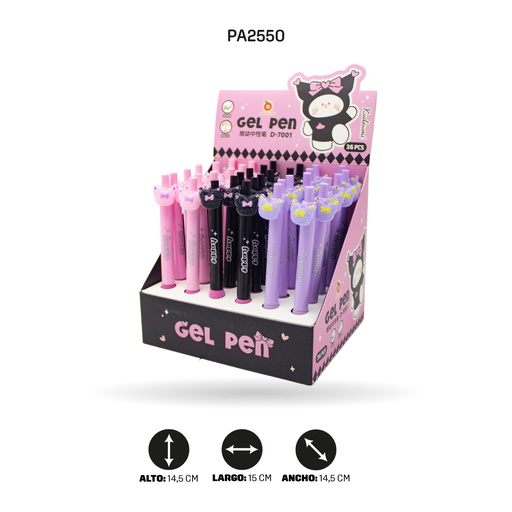 [PA2550] LAPICERO GEL PEN DISPLEY X 36 UND D-7001 [PAC4627]