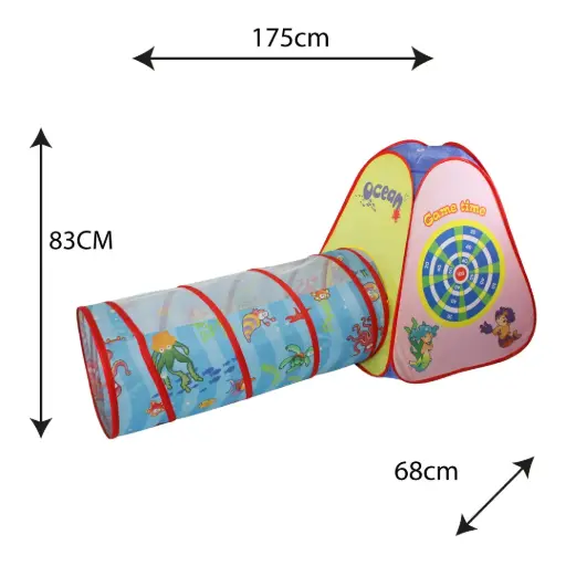 [PS9375] Tienda Infantil con túnel Unixes [889-176A-B] 