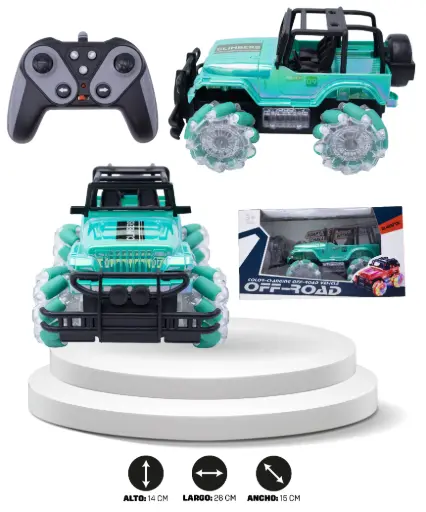 Carro RC 2.4G Pro - Vehículo Radio Control Recargable USB (326-307)